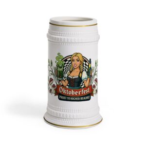 Wolfgang Roseworth Oktoberfest Maiden Stein Mug