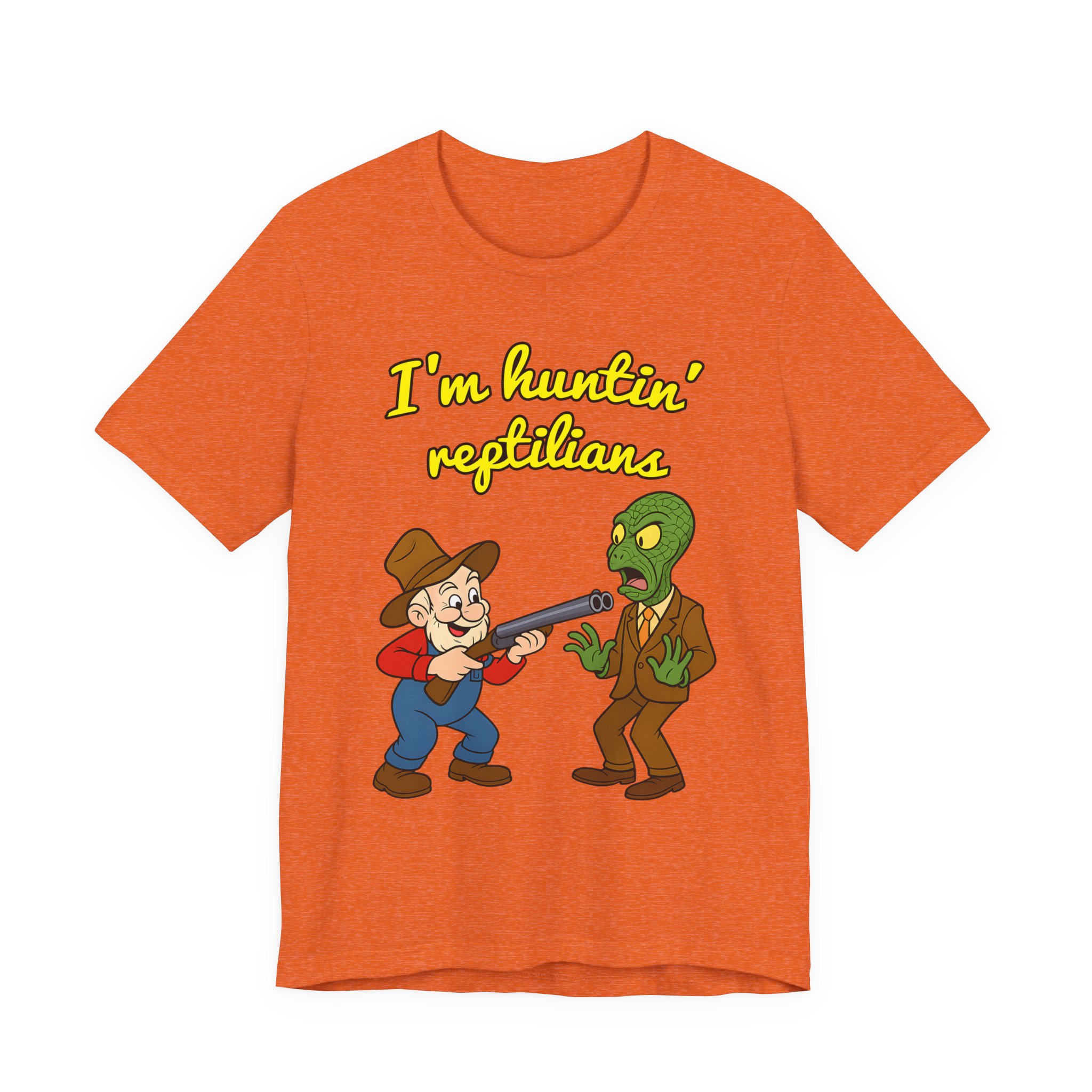 Wolfgang Roseworth "I'm Huntin' Reptilians" Unisex Jersey Short Sleeve Tee - Image 5