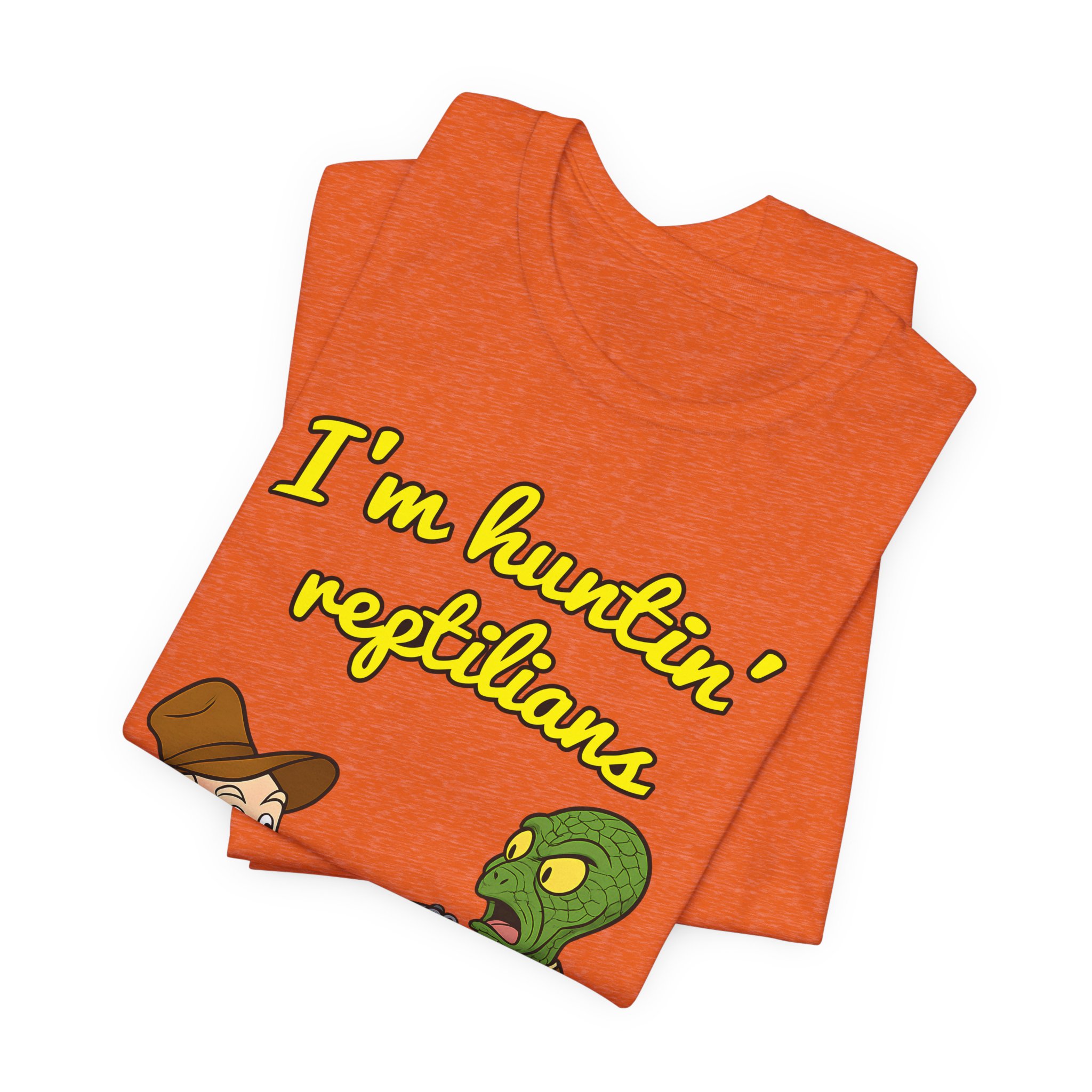 Wolfgang Roseworth "I'm Huntin' Reptilians" Unisex Jersey Short Sleeve Tee - Image 7