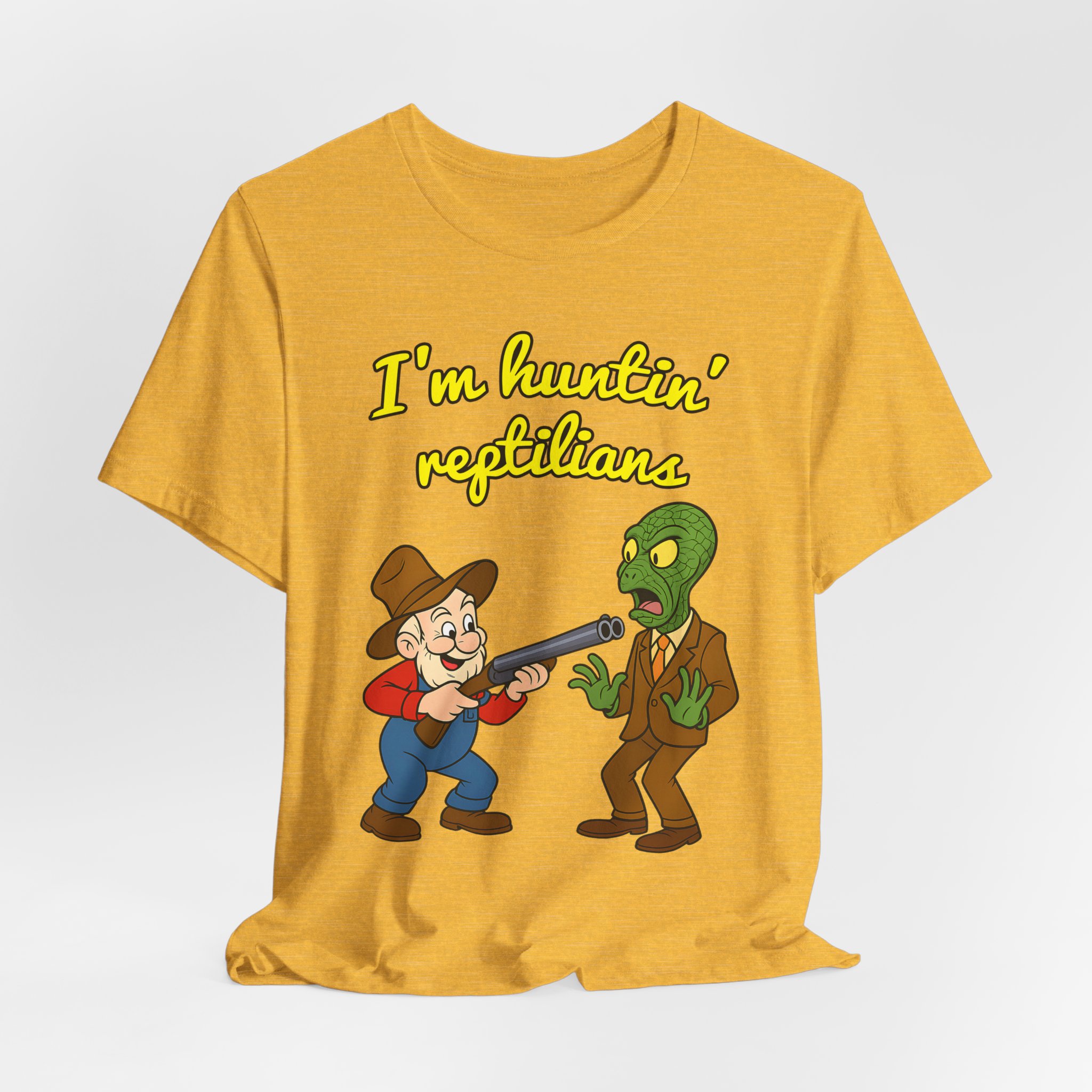 Wolfgang Roseworth "I'm Huntin' Reptilians" Unisex Jersey Short Sleeve Tee - Image 24