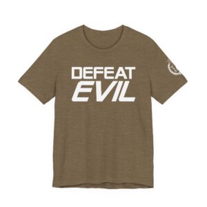Wolfgang Roseworth "Defeat Evil" Unisex Jersey Short Sleeve Tee