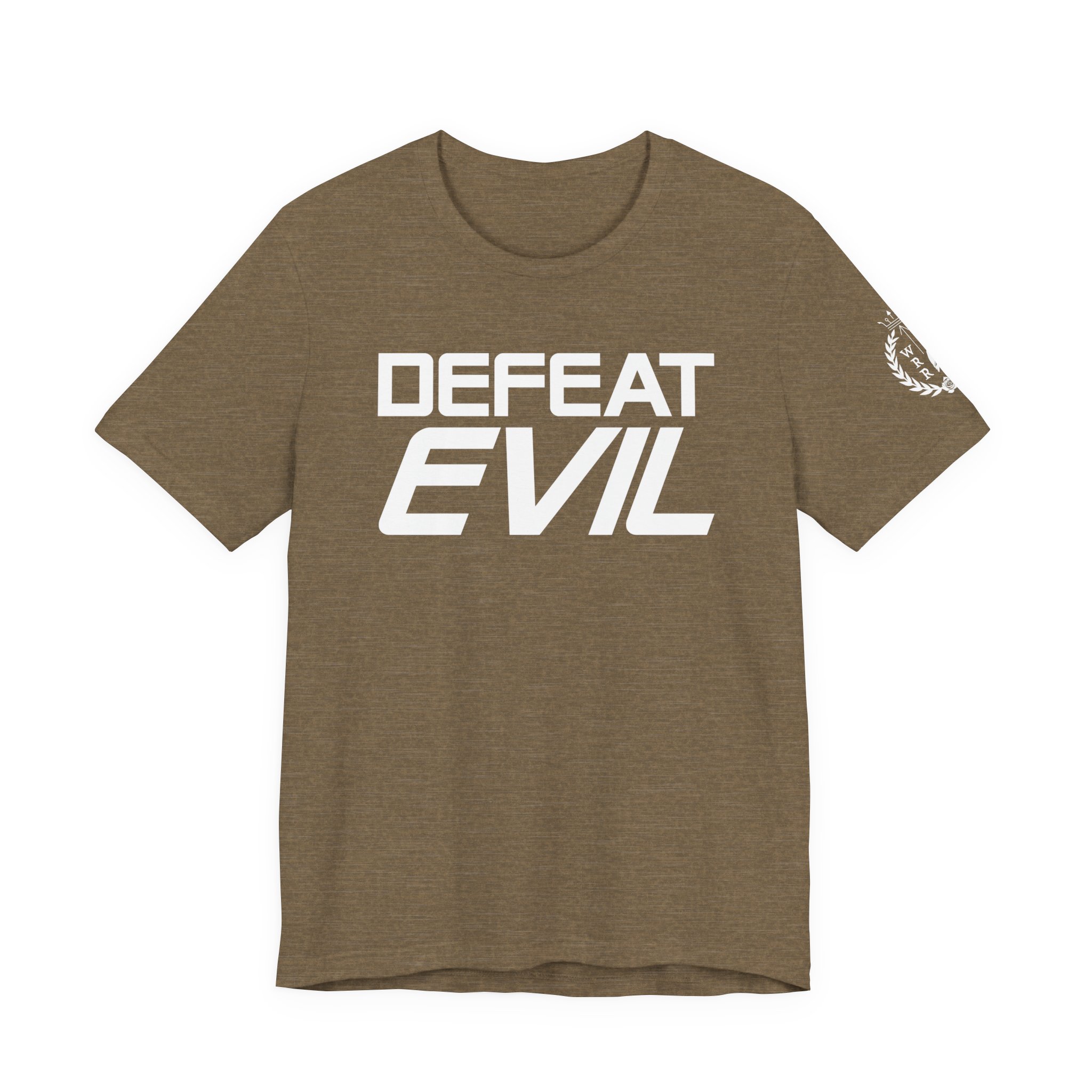 Wolfgang Roseworth "Defeat Evil" Unisex Jersey Short Sleeve Tee