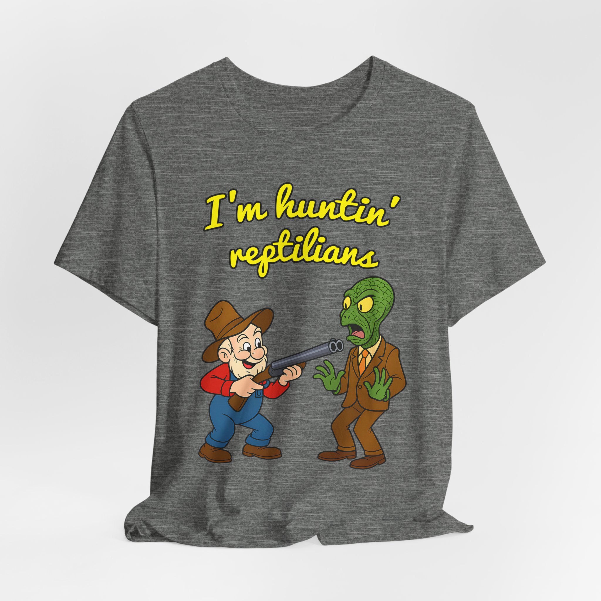 Wolfgang Roseworth "I'm Huntin' Reptilians" Unisex Jersey Short Sleeve Tee - Image 12